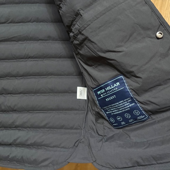 NWOT Peter Millar Men's Regent Crown Crafted Black Quilted Vest Size M $295 - Picture 14 of 15